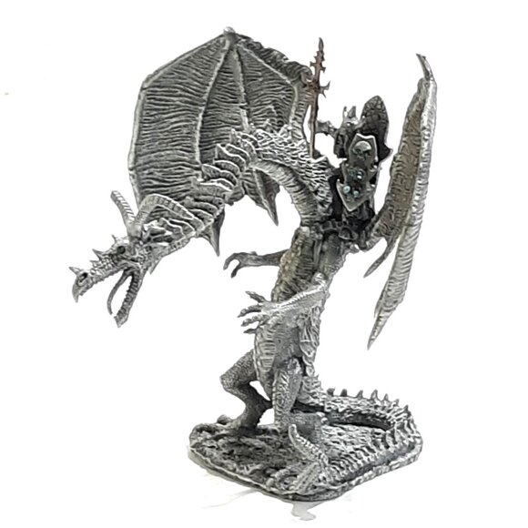 Chaos Chaos Commander On War Dragon 1997 Pewter Figure #1121002 Ral Partha - Picture 2 of 8